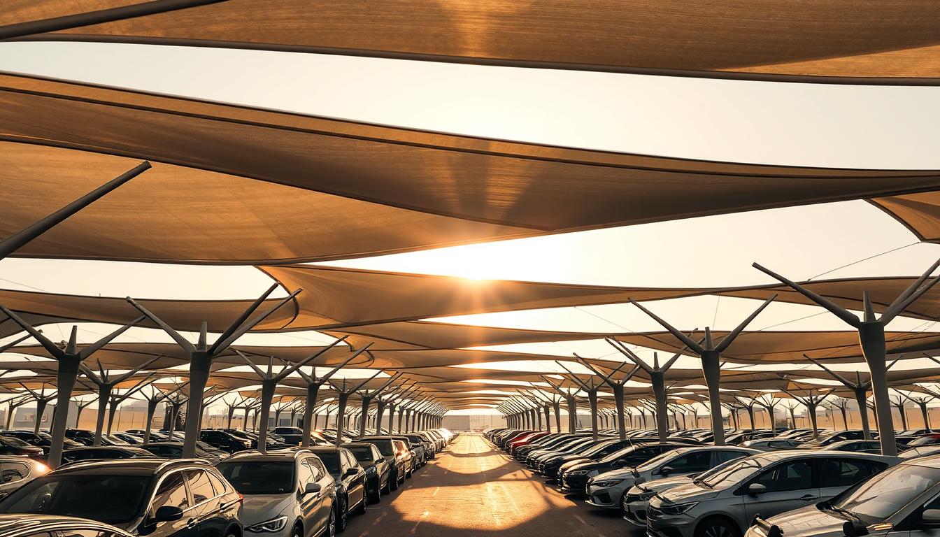 مظلات سيارات الجبيل 2026 – تصميمات حديثة تجمع بين الجمال والظل