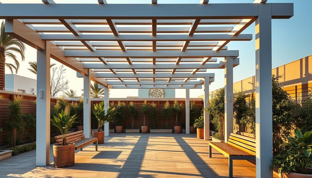 المواد المستخدمة في تصنيع البرجولات