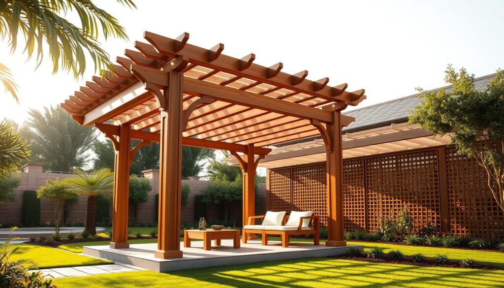 برجولات خشبية