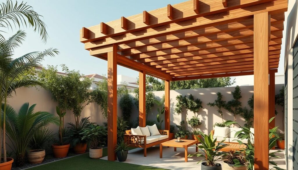 برجولات خشبية