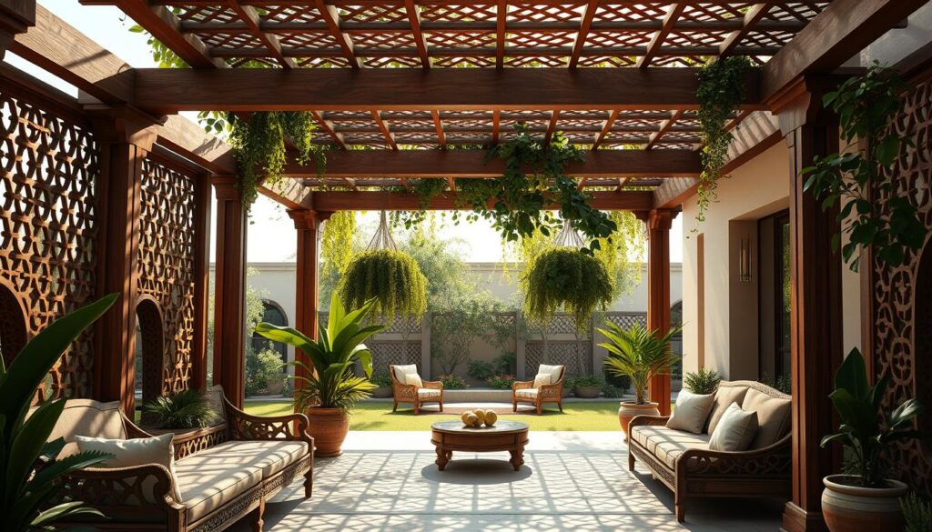 برجولات خشبية