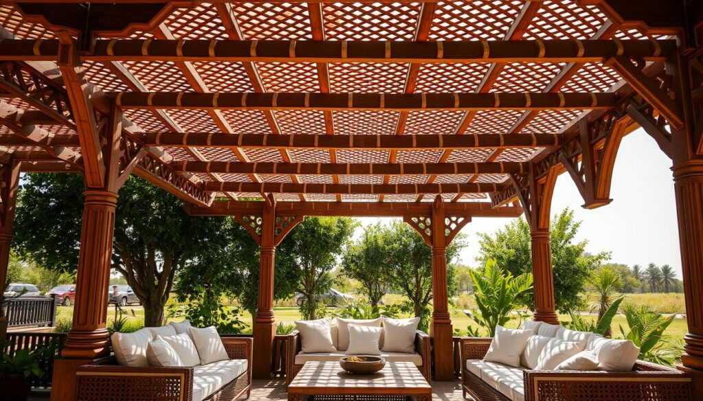 برجولات خشبية