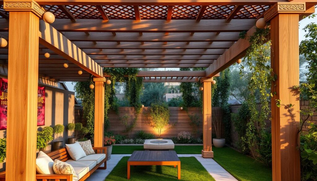 برجولات خشبية