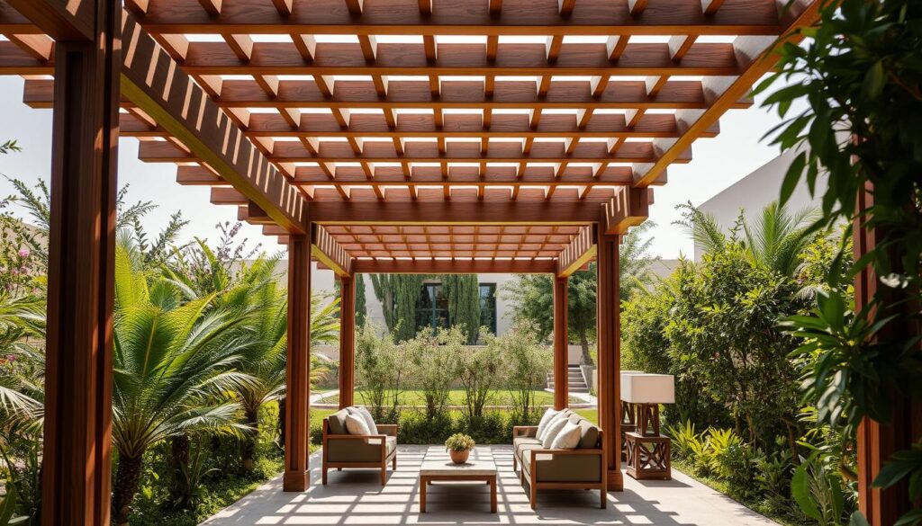 برجولات خشبية في الدمام