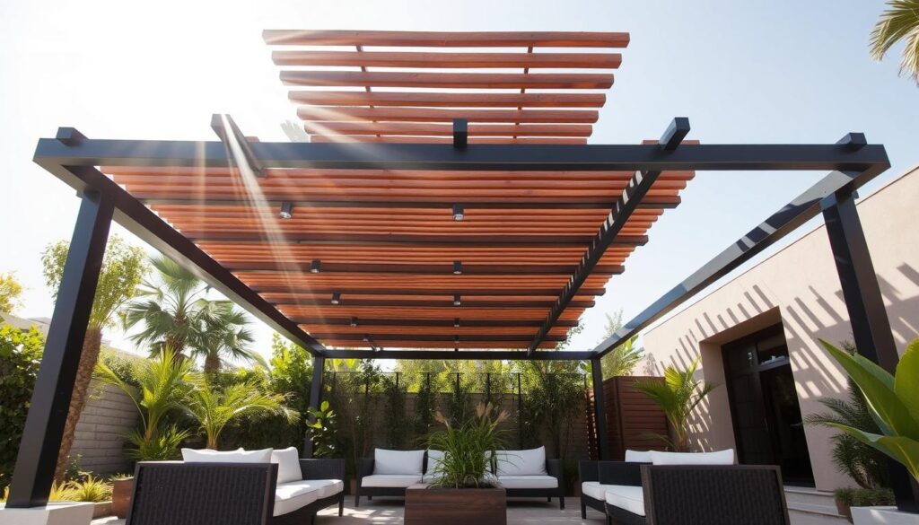 برجولات خشبية وحديدية