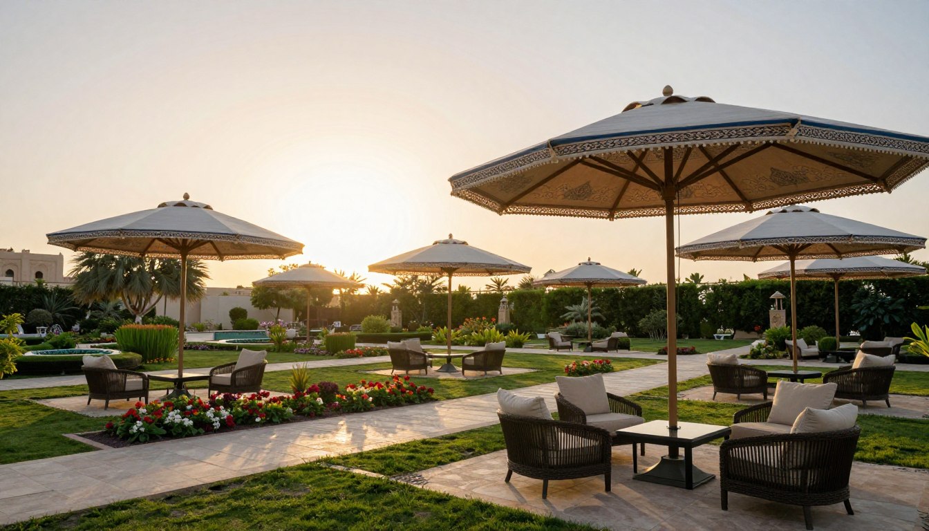مظلات حدائق الأحساء