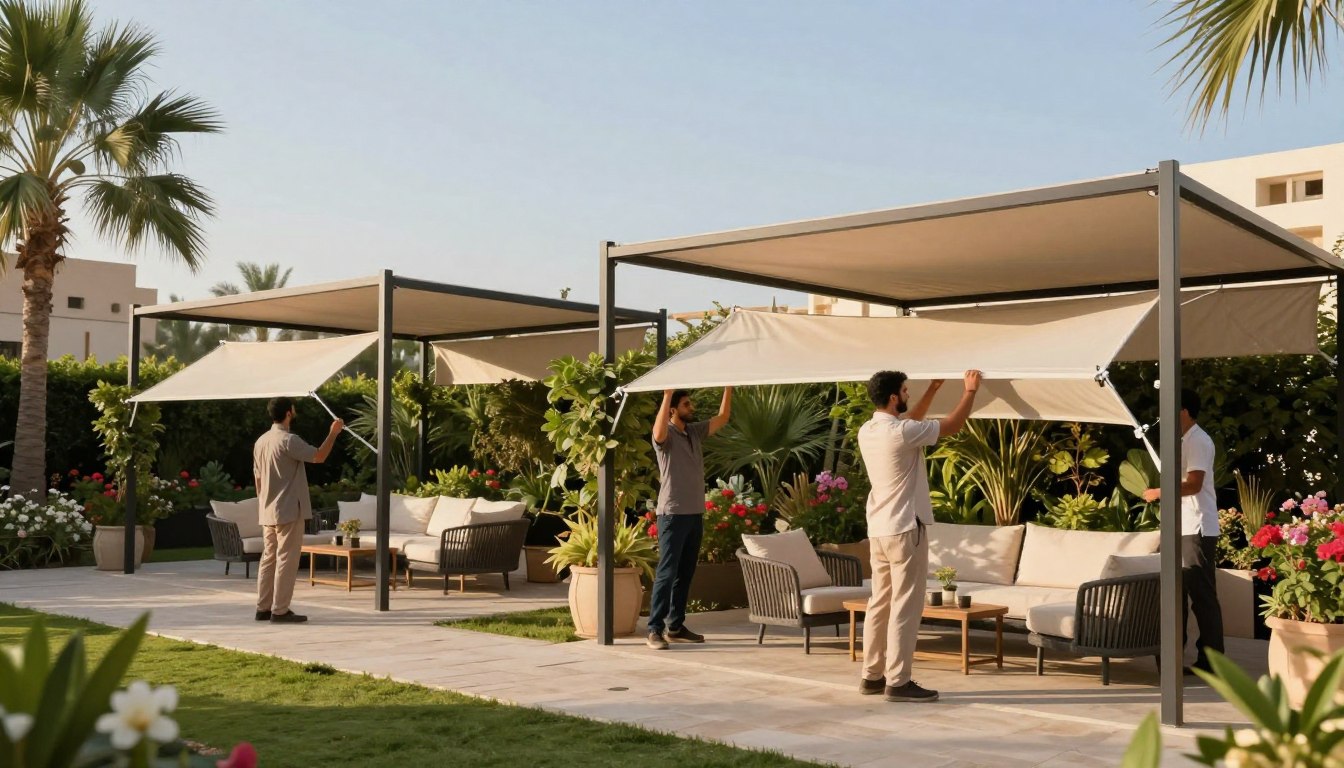 مظلات حدائق الدمام