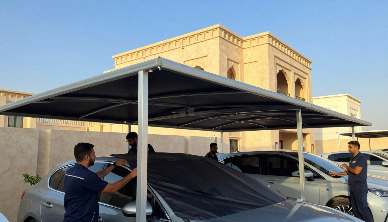 مظلات سيارات الدمام
