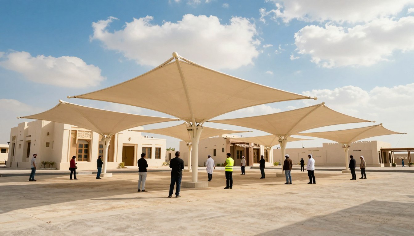 مظلات شد إنشائي القطيف