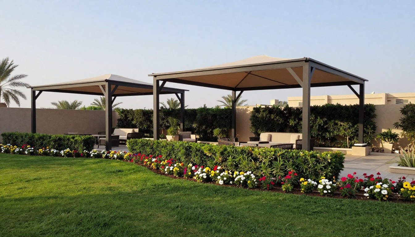 تركيب سواتر حدائق في حي الشاطئ الدمام