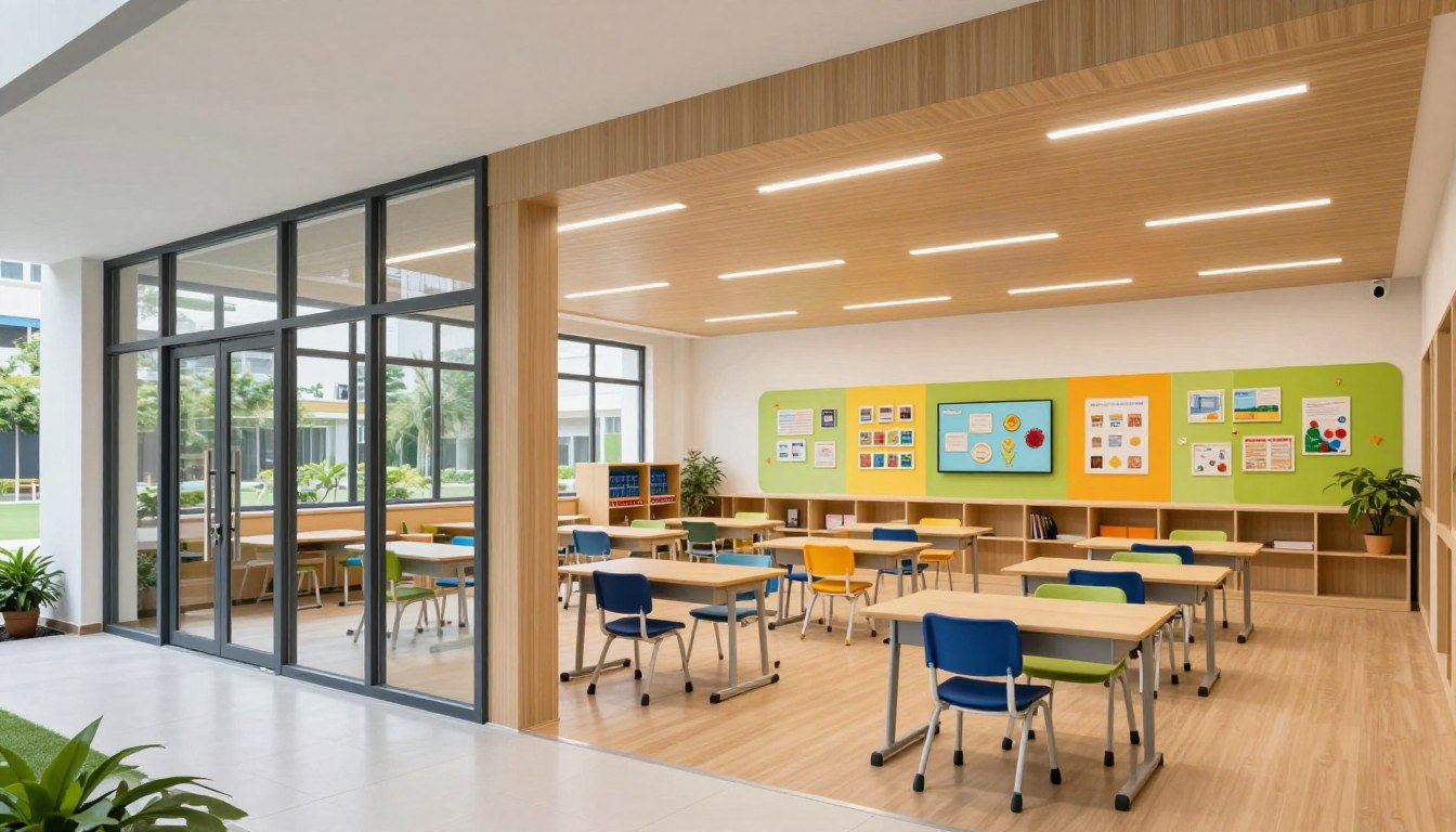 غرف ساندوتش بانل للمدارس في المنطقة الشرقية: فصول دراسية إضافية بمواصفات عالية