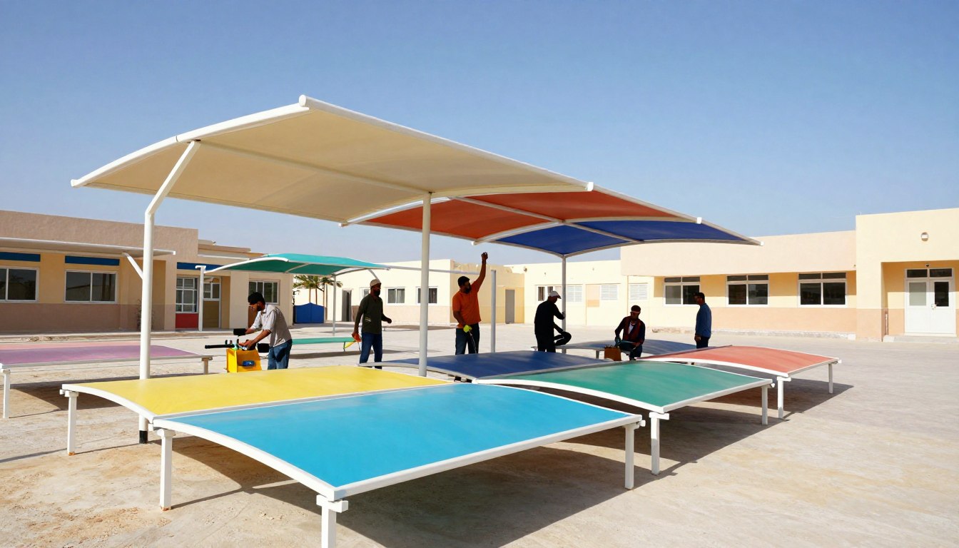 مظلات مدارس الأحساء