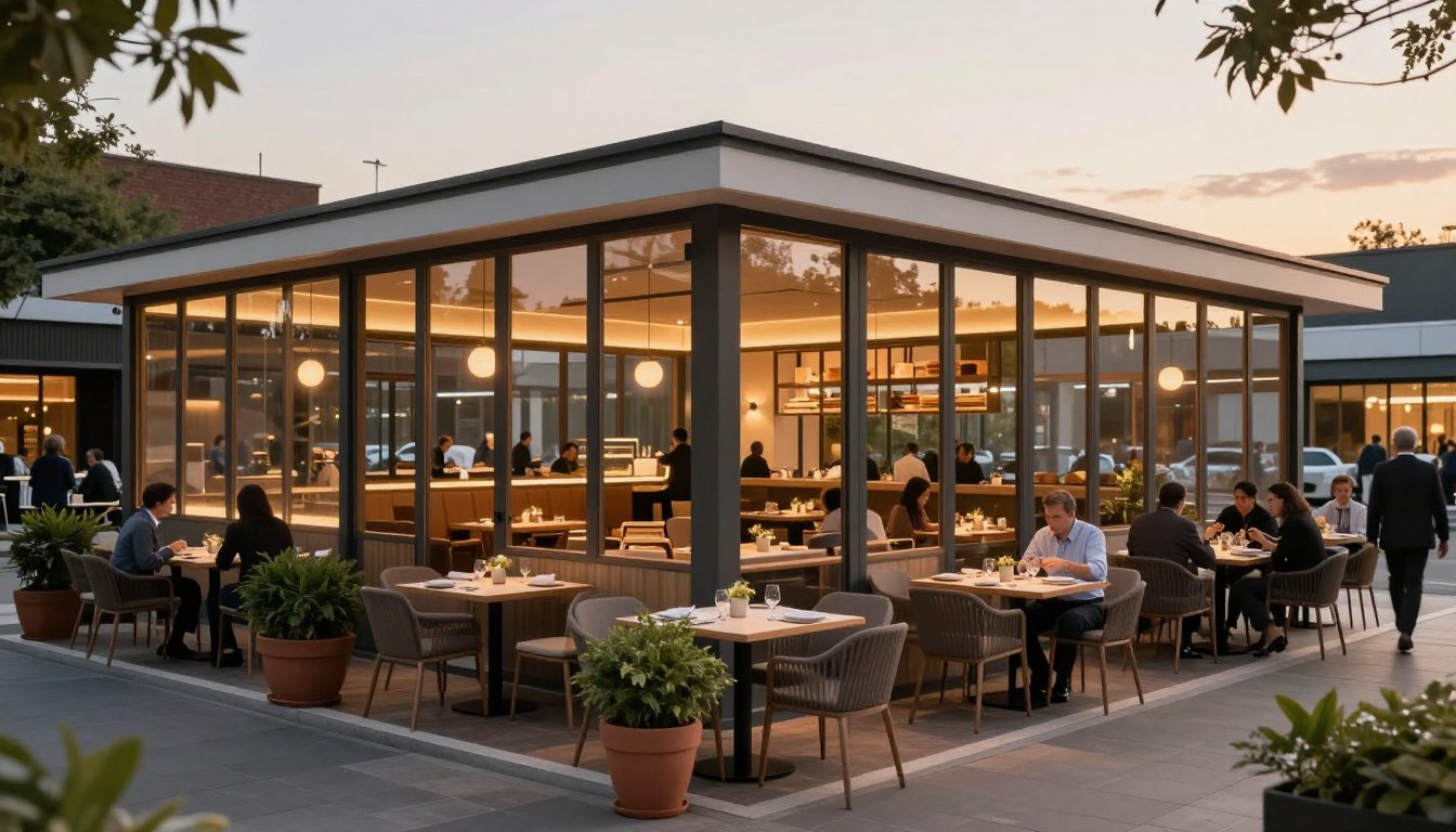 ملاحق ساندوتش بانل للمطاعم والكافتيريات: توسيع المساحات بسرعة وجودة