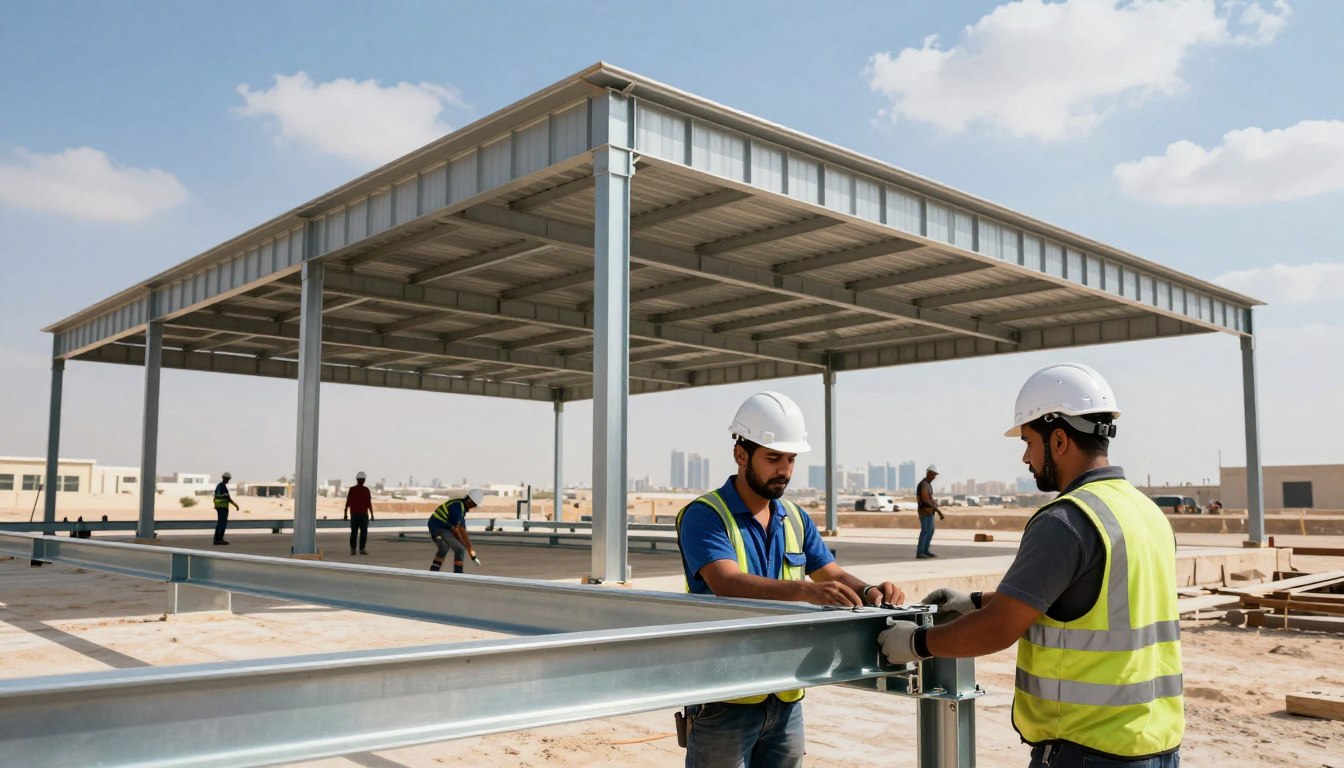 هناجر الدمام: تصميم وتركيب هناجر الحديد